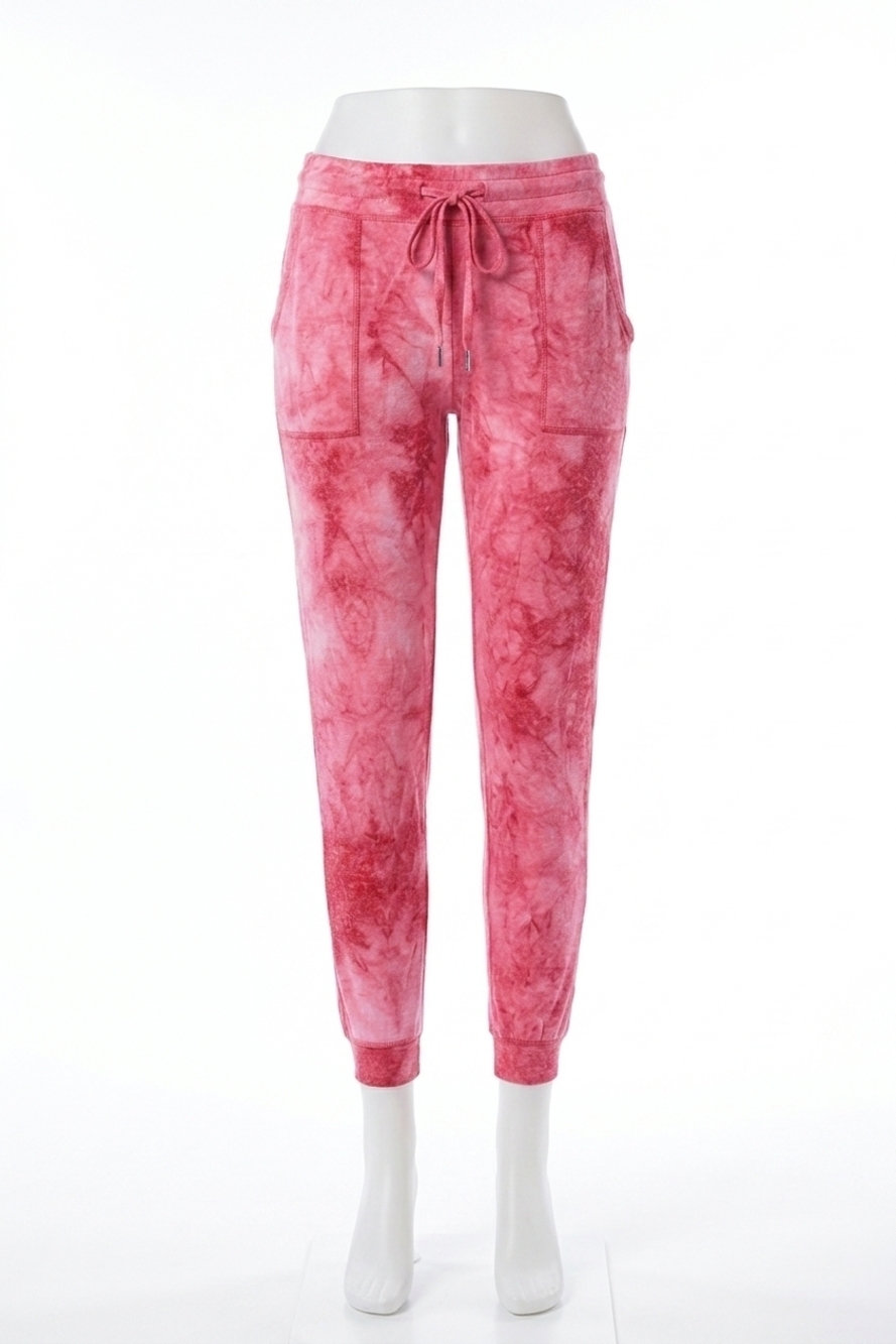 NEW FRENCH KYSS soft stretch tie dye jogger in candy